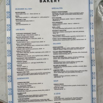 Le Marais Bakery - Menu as of July 31, 2022 - Coffee & Tea Near Me - Mill Valley, California
