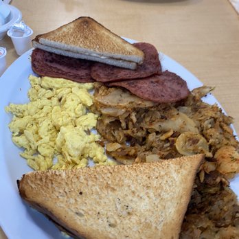 LBI Pancake House - Scrambled eggs with Pork roll - Breakfast & Brunch Near Me - Ship Bottom, New Jersey