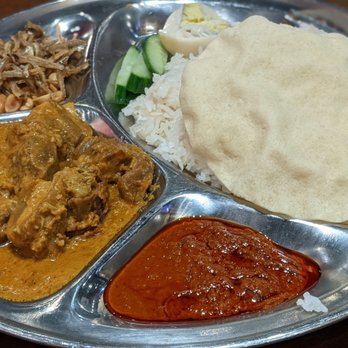 Ipoh Malay Cuisine - Nasi Lemak with Lamb - Malaysian Near Me - Vancouver, British Columbia