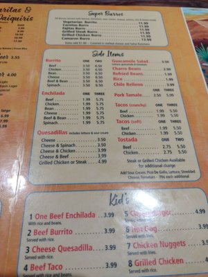 Menu photo 4 Los Cantaritos Mexican Grille Medina, OH