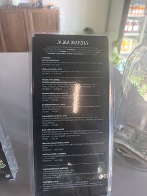 Menu photo 6 Alma Matcha FORT LAUDERDALE, FL