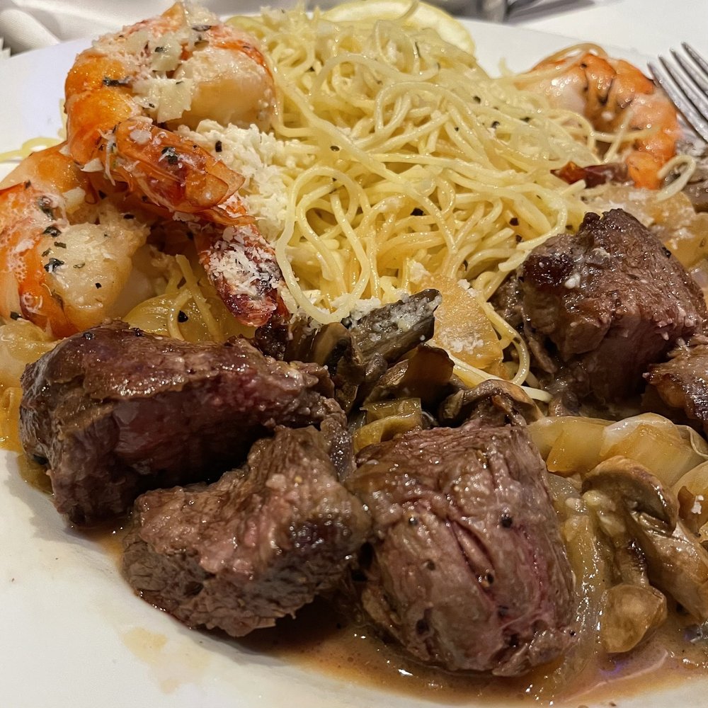 Assaggio Bistro - Filet mignon and shrimp scampi - $45.00 - Italian Near Me - Honolulu, Hawaii Assaggio Bistro - Filet mignon and shrimp scampi - $45.00 - Italian Near Me - Honolulu, Hawaii