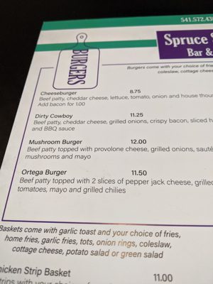 Menu photo 3 Spruce Street Bar & Grill Myrtle Point, OR Menu photo 3 Spruce Street Bar & Grill Myrtle Point, OR
