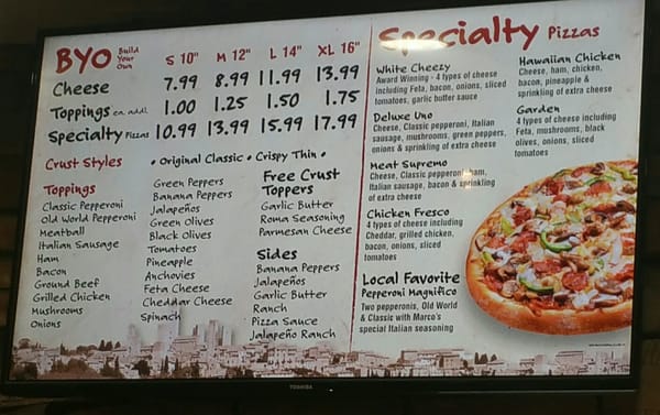 Menu photo 4 Marco's Pizza Houston, TX