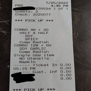 Bonchon San Gabriel - Receipt showing proof that I ordered a large combo and small combo yet got zero drumsticks in the large combo - Korean Near Me - San Gabriel, California Bonchon San Gabriel - Receipt showing proof that I ordered a large combo and small combo yet got zero drumsticks in the large combo - Korean Near Me - San Gabriel, California