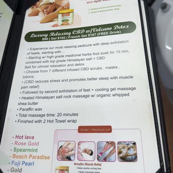 Luu's Nail & Spa - Pedicure menu 8/16/25 - Nail Salons Near Me - Sacramento, California