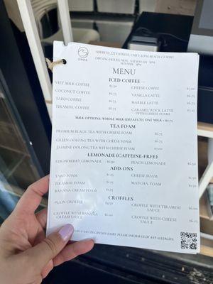 Menu photo 1 Onda Coffee Long Beach, CA Menu photo 1 Onda Coffee Long Beach, CA