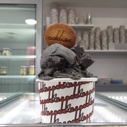 Black sesame gelato Black sesame gelato
