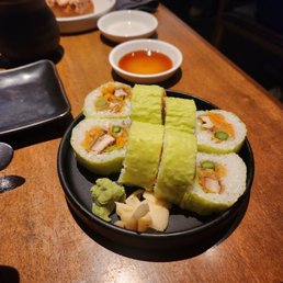 Vegetarian sushi. Carrots and asparagus, etc. Vegetarian sushi. Carrots and asparagus, etc.