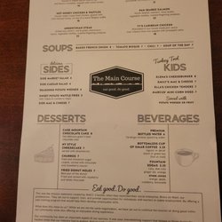 The Main Course - Menu