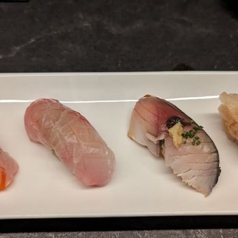 M Sushi - Cary - Salmon, yellowtail, snapper, and a divine scallop - Sushi Bars Near Me - Cary, North Carolina M Sushi - Cary - Salmon, yellowtail, snapper, and a divine scallop - Sushi Bars Near Me - Cary, North Carolina