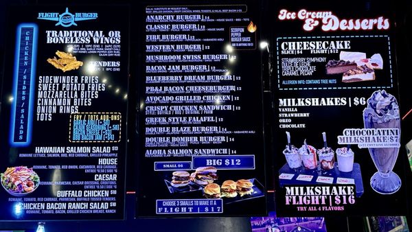Menu photo 6 Flight Burger Carmel, IN