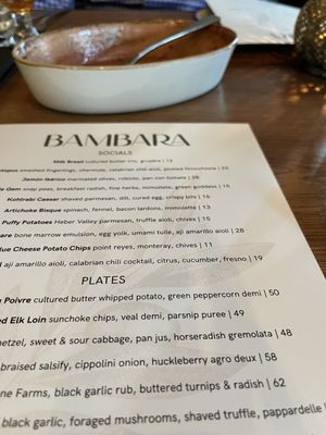 Menu photo 2 Bambara Salt Lake City, UT