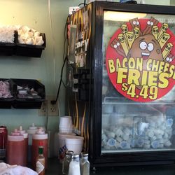 Boomarang - Cheese fries must be a big thing around here.