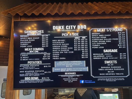 Menu photo 5 Duke City BBQ Albuquerque, NM