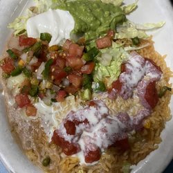 Guayabitos - Side rice, beans & salad