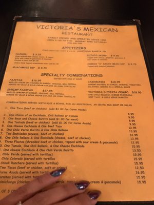 Menu photo 5 Victoria's Mexican Restaurant Gilroy, CA Menu photo 5 Victoria's Mexican Restaurant Gilroy, CA