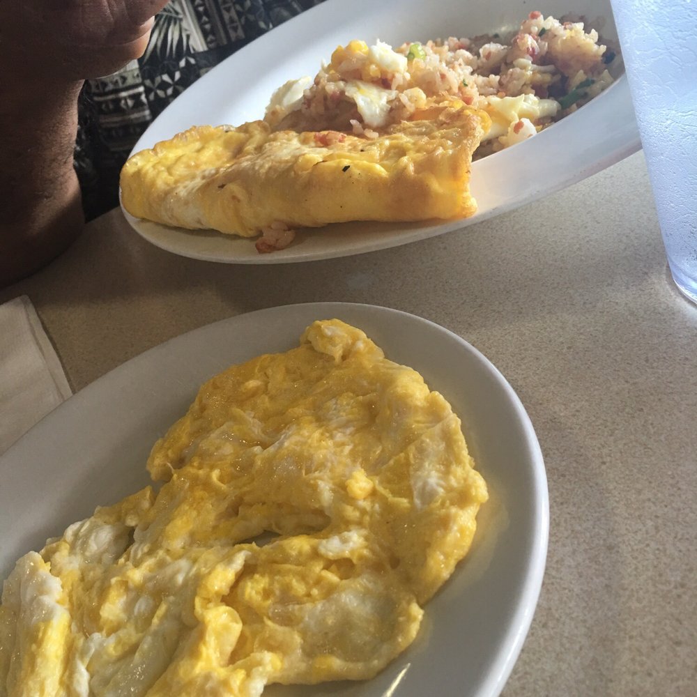 Kam Bowl - My dads fried rice, my moms scrambled egg she gave him, and then the one the waitress gave - Diners Near Me - Honolulu, Hawaii Kam Bowl - My dads fried rice, my moms scrambled egg she gave him, and then the one the waitress gave - Diners Near Me - Honolulu, Hawaii