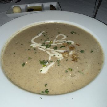 Noble Fare - Mushroom bisque. Blah, needed salt. - New American Near Me - Savannah, Georgia