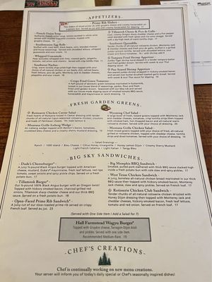 Menu photo 3 Montana Grille Bowling Green, KY Menu photo 3 Montana Grille Bowling Green, KY