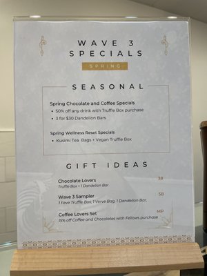 Menu photo 6 Wave 3 Coffee and Chocolate Atlanta, GA
