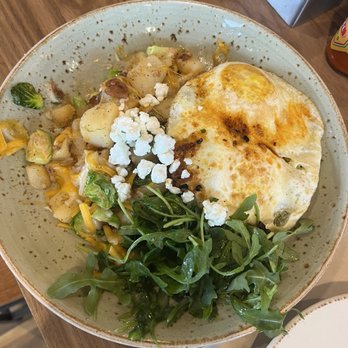 First Watch - Brussel sprout potato hash from the fall menu - Breakfast & Brunch Near Me - Raleigh, North Carolina