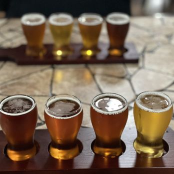 COLD Coast Brewing - Flight of beer, yes please! - Brewpubs Near Me - Lompoc, California