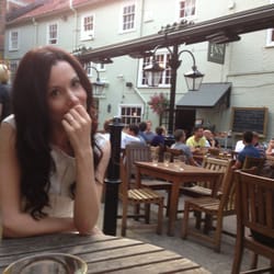 Lamb Inn - Sarah in the Beer Garden