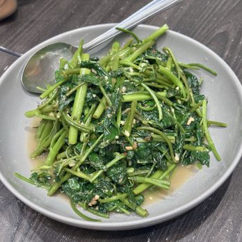 Yi Xin Cafe - Ong Choy with Sambal Shrimp Paste 马拉盏炒通菜 - Hong Kong Style Cafe Near Me - Honolulu, Hawaii