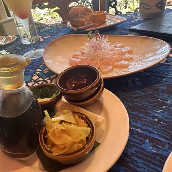 Mama's Fish House - Ahi Poisson Cru, Tahitian Lime, Coconut Milk and Island Crisps* - Seafood Near Me - Paia, Hawaii Mama's Fish House - Ahi Poisson Cru, Tahitian Lime, Coconut Milk and Island Crisps* - Seafood Near Me - Paia, Hawaii