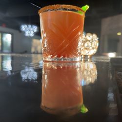 Tre Bicchieri - One of our crafted cocktails, Desert Sunrise...