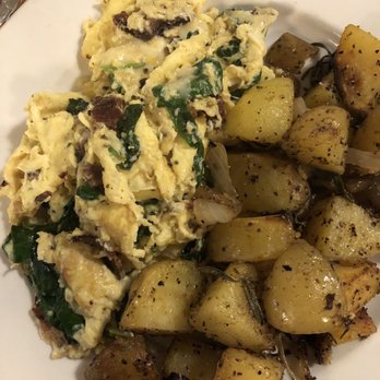 Matt's Big Breakfast - 3 egg scramble with bacon and spinach special. The potatoes were so delicious! - Breakfast & Brunch Near Me - Phoenix, Arizona
