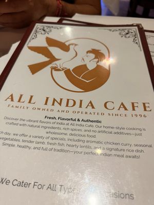 Menu photo 2 All India Cafe Glendale, CA