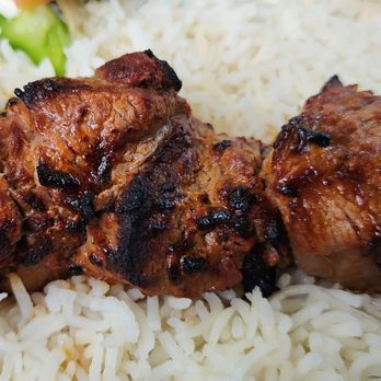 Hummus Bean - Beef kabob plate - Mediterranean Near Me - Anaheim, California