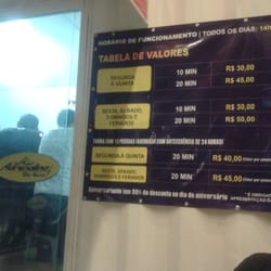 Adrenalina Kart Sulacap - Tabela de preços