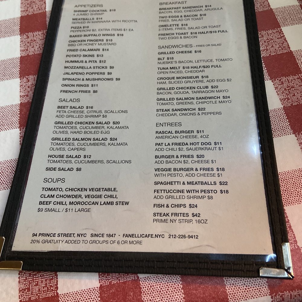 Fanelli's Cafe - American Near Me - New York, New York