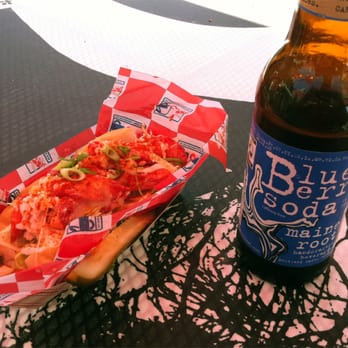 Red Hook Lobster Pound - Maine-style lobster roll and blueberry soda at Madison Square Park - Seafood Near Me - Brooklyn, New York Red Hook Lobster Pound - Maine-style lobster roll and blueberry soda at Madison Square Park - Seafood Near Me - Brooklyn, New York