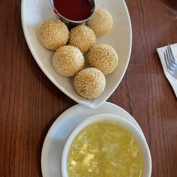 AB Chinese Restaurant - Egg soup n Sesame ball