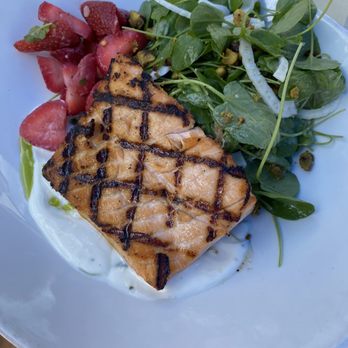 Seed Kitchen & Bar - Pistachio crusted, shredded fennel salad with strawberry and honey yogurt dressing - American Near Me - Marietta, Georgia Seed Kitchen & Bar - Pistachio crusted, shredded fennel salad with strawberry and honey yogurt dressing - American Near Me - Marietta, Georgia