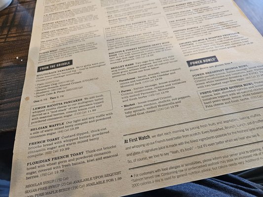 Menu photo 7 First Watch San Antonio, TX