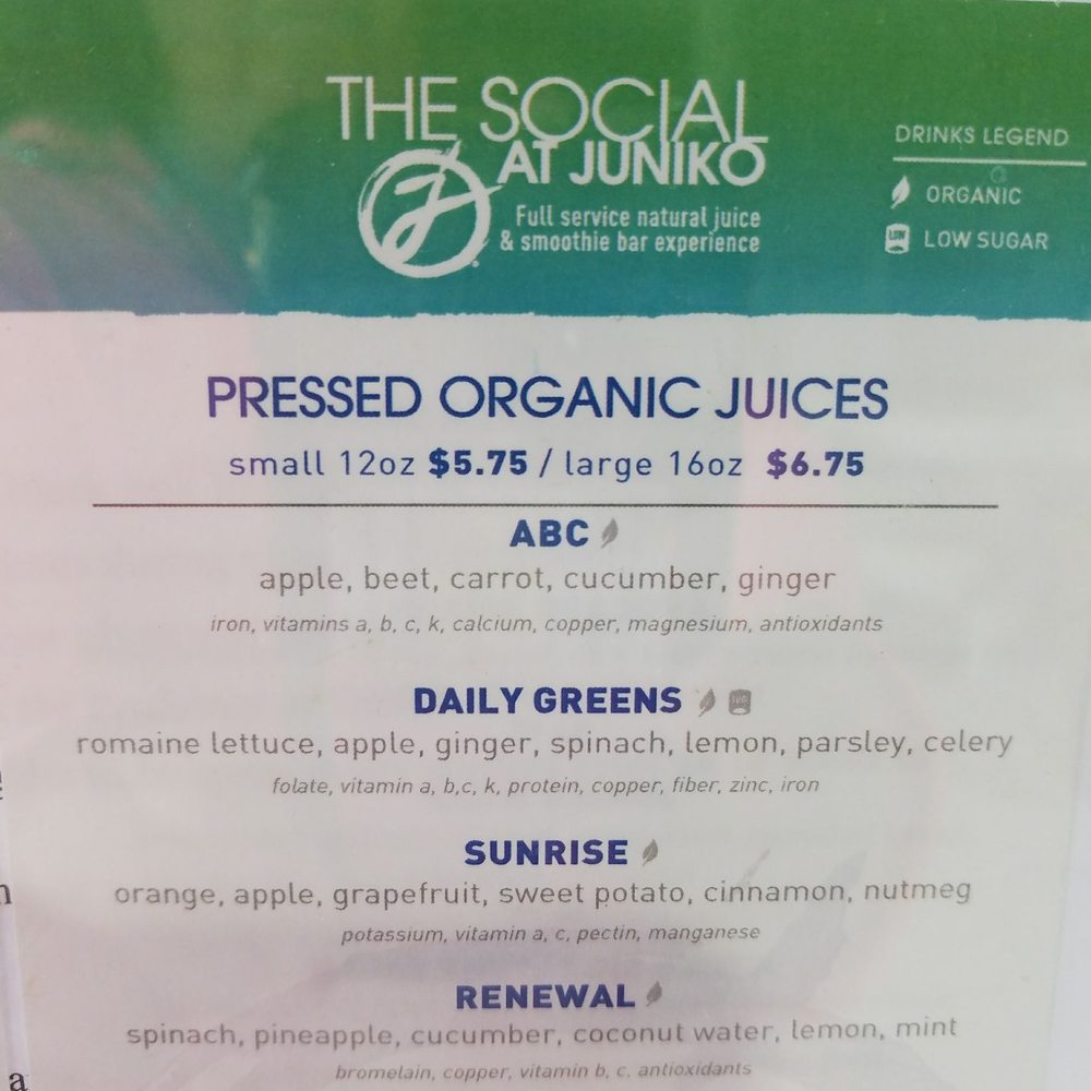Juniko - Juices are ORGANIC!!! - Yoga Near Me - Hanover, Massachusetts Juniko - Juices are ORGANIC!!! - Yoga Near Me - Hanover, Massachusetts