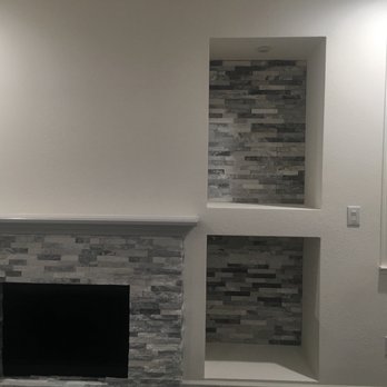 All Bay Handyman - Look at my beautiful tiled fireplace that Josh "rejuvenated" from an old red brick fireplace. - Handyman Near Me All Bay Handyman - Look at my beautiful tiled fireplace that Josh "rejuvenated" from an old red brick fireplace. - Handyman Near Me