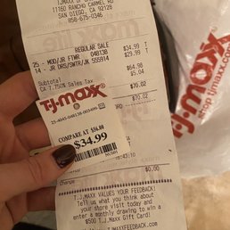 Receipt proving our item was purchased from the Carmel Mountain TJ Maxx on Dec 12th (1 week to the day before we tried to return it). Receipt proving our item was purchased from the Carmel Mountain TJ Maxx on Dec 12th (1 week to the day before we tried to return it).