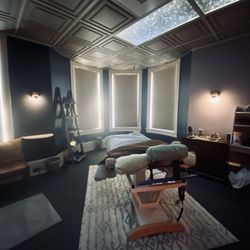 Safe Space Bodywork - Massage/care area. Lovely ambiance.