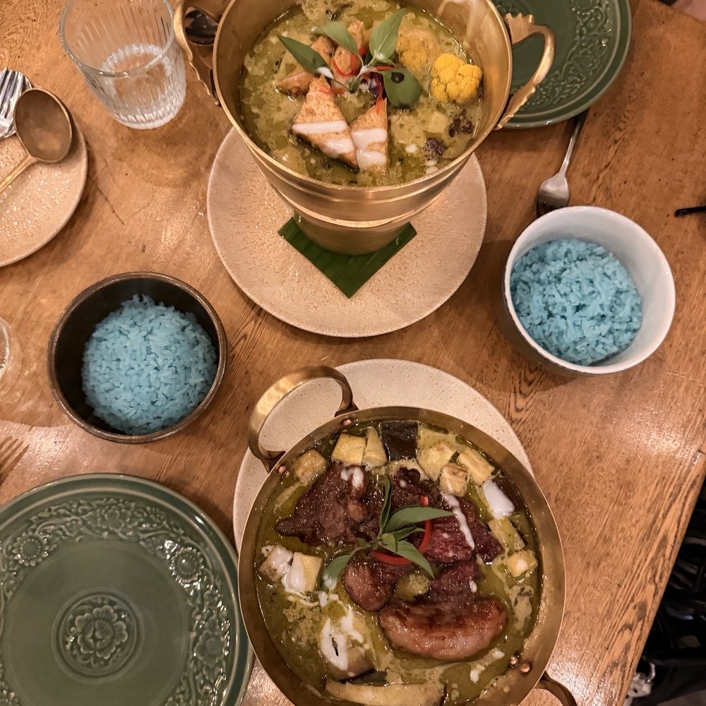 Green curry (beef and tofu)