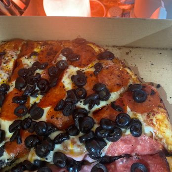 Ugo's Pizza Parlor - a pizza with pepperoni and olives - Pizza Near Me - Dallas, Oregon Ugo's Pizza Parlor - a pizza with pepperoni and olives - Pizza Near Me - Dallas, Oregon