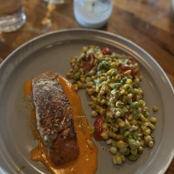 Whiskey Cake - Salmon and succotash - New American Near Me - Oklahoma City, Oklahoma Whiskey Cake - Salmon and succotash - New American Near Me - Oklahoma City, Oklahoma