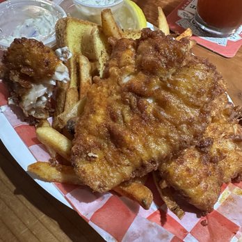 Upstairs Bar and Grill - Beer battered cod fish and chips - Beer Bar Near Me - Tillamook, Oregon Upstairs Bar and Grill - Beer battered cod fish and chips - Beer Bar Near Me - Tillamook, Oregon