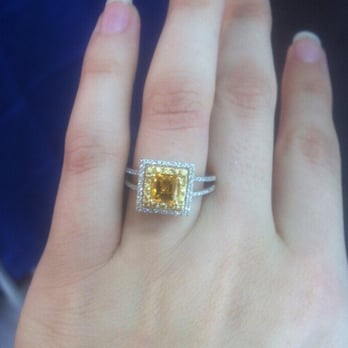 Arat Jewelry - My beautiful yellow sapphire and diamond engagement ring:) - Jewelry Near Me - Los Angeles, California