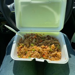 Chicken fried rice a little spicy Chicken fried rice a little spicy